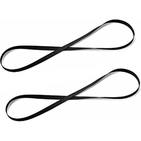 Lot de 2 courroies de rechange pour lecteur de disque vinyle rétro compatible avec tous les types de platines à courroie - 270 mm de long (1/5)