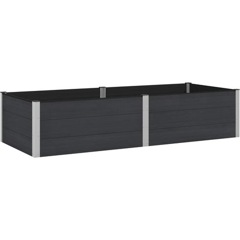 Maison Exclusive - Jardinière surélevée Noir 250 x 100 x 54 cm (1/5)