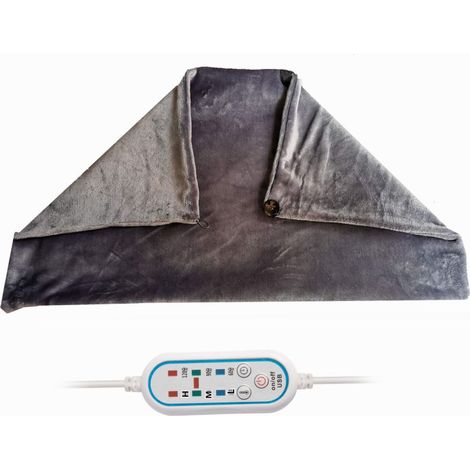 Electric Heated Throw, USB Electric Heated Blankets, Shawl Button Design, Electric Blanket, Soft Heated Blanket for Home Office and Car