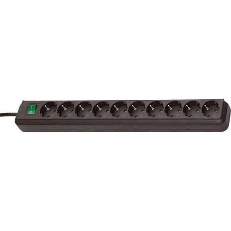 Regleta Brennenstuhl Eco-Line 10 enchufes negra 3m (1/3)