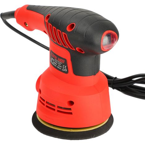 Ponceuse électrique à disque 300W rouge pour meuble en bois et peinture murale, ponceuse à bande (1/5)