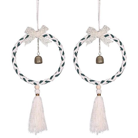 Eleganter Traumfänger mit Glöckchen und Quaste, großer Wandbehang, handgefertigte Dekoration, Heimdeko, Ornament, Kunsthandwerk