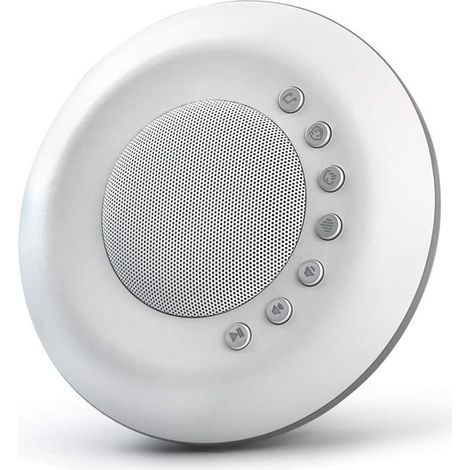 Máquina de ruido blanco, 28 sonidos naturales relajantes, 32 niveles de volumen, 3 funciones de memoria de temporizador, batería recargable (1/5)