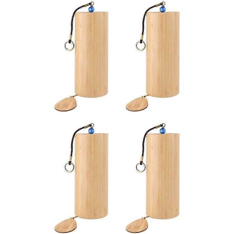 Carillon de méditation en bambou, lot de 4 carillons Chakra compatibles avec l'extérieur, instruments sonores, accord de Do, décoration (1/3)