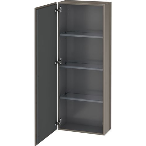 Duravit L-CUBE mobile 500x243x1320mm apertura sinistra flanella grigio lucido (1/4)