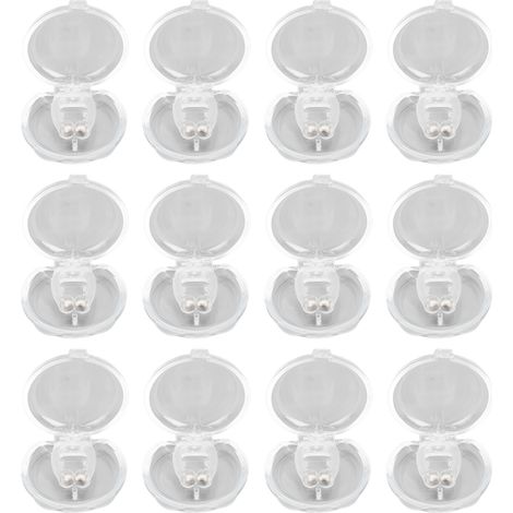 Lot de 12 pinces nasales magnétiques en silicone pour hommes et femmes, ergonomiques et douces, pour une meilleure solution au ronflement et au sommeil. (1/5)