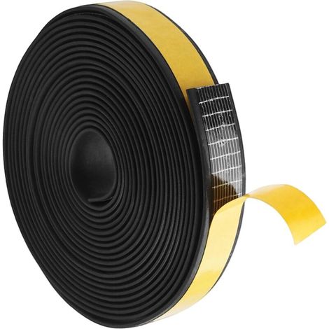 Ruban adhésif d'étanchéité de 5 m (20 mm x 3 mm x H), joint de fenêtre, joint de porte en mousse auto-adhésive, ruban isolant en mousse pour portes et fenêtres, isolation phonique et thermique. (1/5)