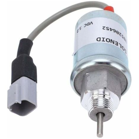BARKBUSTERS Électrovanne D'arrêt de Carburant, 12 V Électrovanne D'arrêt de Carburant 185206452 Remplacement Robuste pour Perkins GG - 402D-15 GH - 403D-07 (1/4)