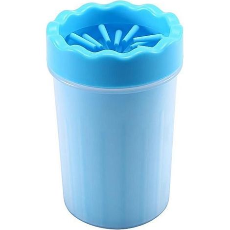 Pfotenreinigungsgerät für Tiere, mittelgroß, Größe M, blau, Doty