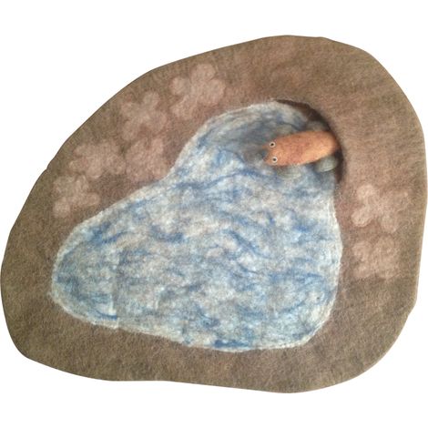 Tapis de Jeu en Forme d'Étang avec Ornithorynque pour Chambre d'Enfant 40x45 cm - PANGIVO (1/2)