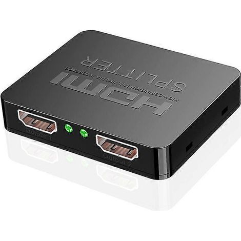 Ce répartiteur 4K prend en charge la duplication/mise en miroir de deux moniteurs, la Full HD 1080P 3D et est livré avec un câble pour améliorer votre expérience visuelle (1/5)