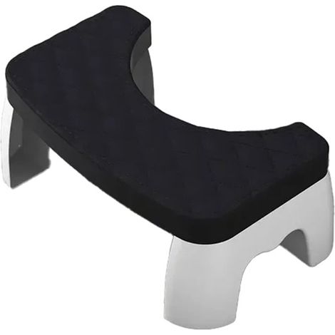 Stück. Farbe: Schwarz. Material: PP. Dicker Toilettenhocker, rutschfester Badezimmerhocker, Fußstütze, Kinderhocker.