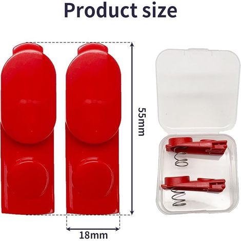 2er-Pack Clip-on-Verriegelungsknöpfe für Dyson Staubsauger, Dyson Ersatzteile, Befestigungsknopf kompatibel mit Dyson V6/V7/V8/V10/V11/V15 (1/5)