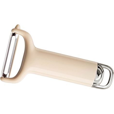 Éplucheur de cuisine multifonctionnel, efficace et pratique, antirouille, beige (1/5)