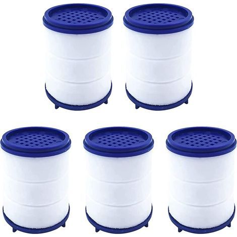 Embout de pulvérisation pour robinet Remplacement du filtre à eau, Adoucisseur d'eau dure pour tête de robinet de cuisine, Cartouches filtrantes de remplacement 5 pièces (1/5)