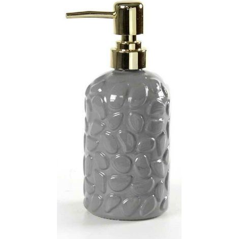 Kaela - Portasapone Liquido Dosatore Roccia Dispenser 7x19cm In Vetro Vari Colori 785443 - (1/2)