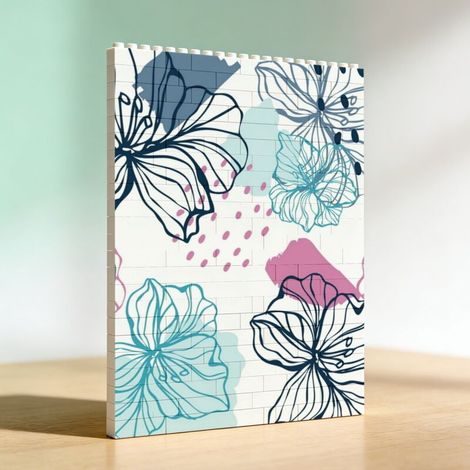 Cadre photo DIY en blocs de construction, cadeau parfait pour lui et elle (1/5)