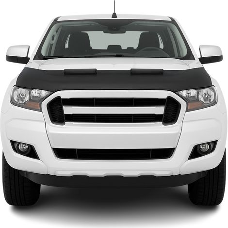OMAC Protège Capot Compatible avec Ford Ranger 2015-2021 Masque de Voiture Vinyle Noir (1/5)