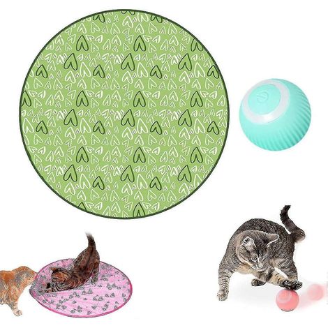Balle électrique intelligente auto-roulante pour chat, balle à 360° avec lumière LED, balle interactive pour chat. (1/3)