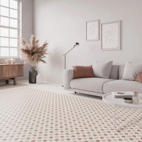 Carrelage Effet Mosaïque TESSERAE Suit Blanc 28x28cm