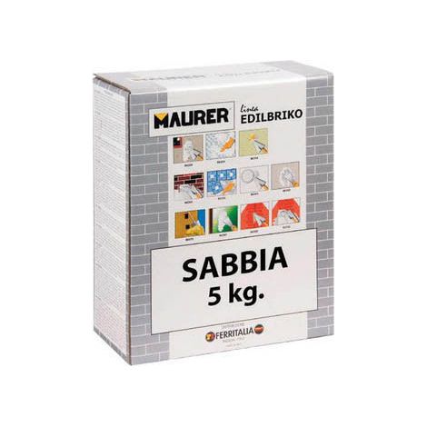 SABBIA SILICEA NATURALE DI FIUME PER MALTE CALCESTRUZZO INTONACO KG 5 (12547)