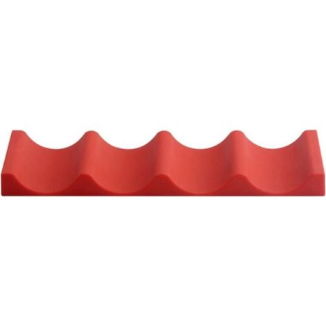 Lot de 2 tapis porte-bouteilles en silicone, antidérapants, casiers à vin – bleu (1/5)