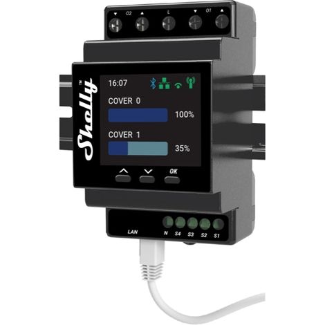 SHELLY WLAN-Schaltaktor Pro Dual Cover PM (1/4)