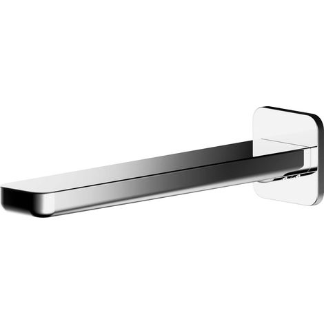 Contemporary Bathroom Square Wall Mounted Bath Spout, 50mm, Chrome