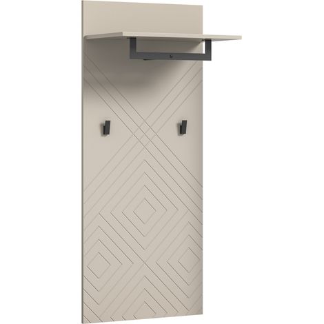 Appendiabiti sospeso LUNA – Beige opaco – 60x140x35 cm
