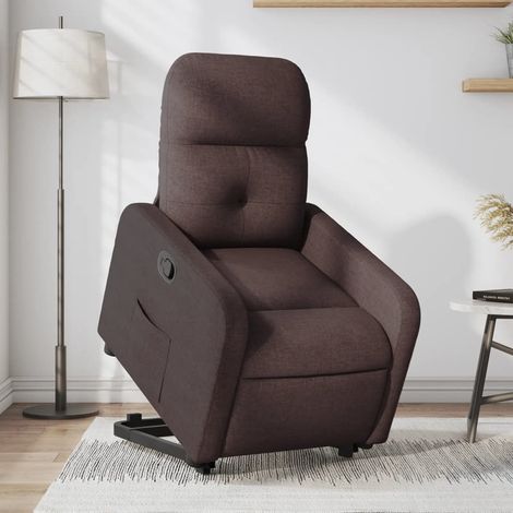 Fauteuil inclinable-Chaise de relaxation-Fauteuil Relax marron foncé tissu 625501 (1/5)