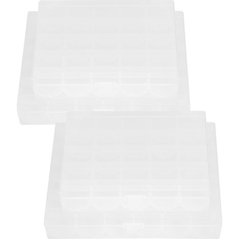 Boîte de rangement pour 4 bobines de couture, 25/36 compartiments, en plastique transparent, accessoires de couture pour la maison