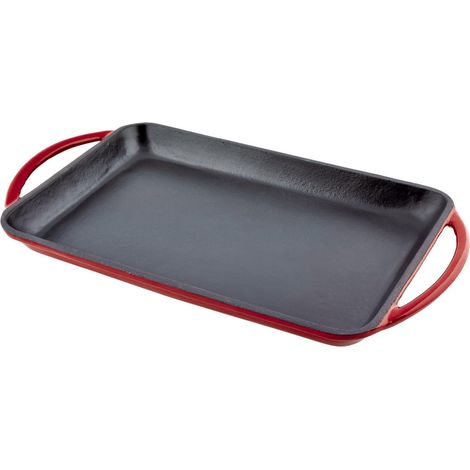 JATA plancha hierro fundido 33x21,5 cm gr53 , Plancha hierro fundido 33x21,5 cm GR53Fabricado en hierro fundido esmaltadoEspecial para pescadosApta para horno, barbacoa (1/4)