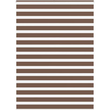 Doppelrollo Braun 155x200 cm Stoffbreite 150,9 cm Polyester