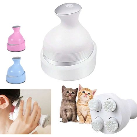WIEDERAUFLADBARESKOPFHAUTMASSAGEGERÄTKOPFMASSAGEKATZENSTRESSMZ5568 (1/5)