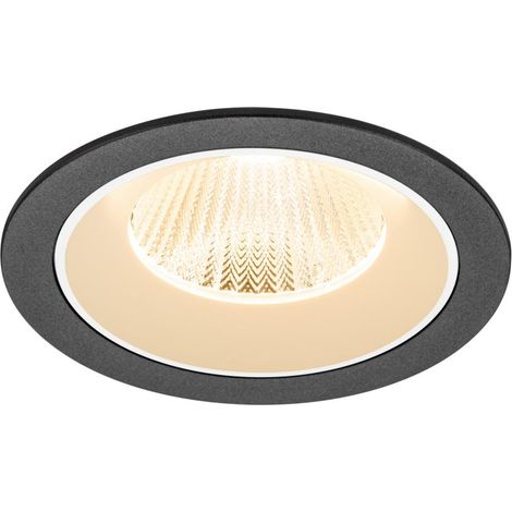 Encastré downlight NUMINOS® L intérieur 2700 K 40° IP20 rond noir / blanc - SLV - 1009760