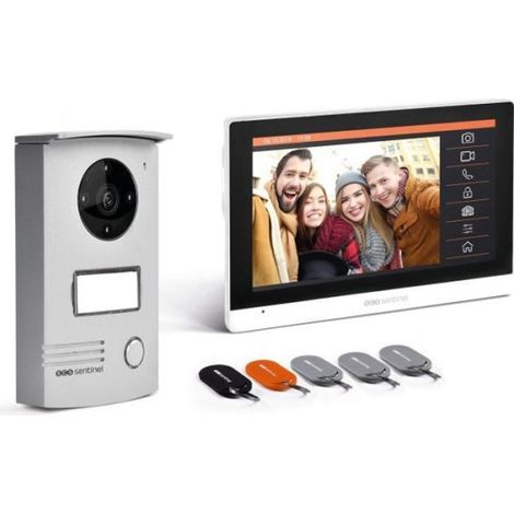 Interphone vidéo filaire avec badges SCS SENTINEL VisioDoor 7+ RFID - écran tactile 7 - vision nocturne - Garantie 5 ans (1/3)