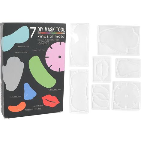 Moule à masque facial réutilisable, patchs pour masque visage DIY, machine à fabriquer masques maison, outil de beauté pratique. (1/5)