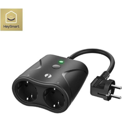 ISNATCH doppia presa smart wi-fi da esterno con misuratore consumi - HEYPLUGOUT 68.6810.55