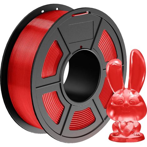 Filamento per stampante 3D, PETG RD trasparente, ad alta resistenza, a basso ritiro (1/2)