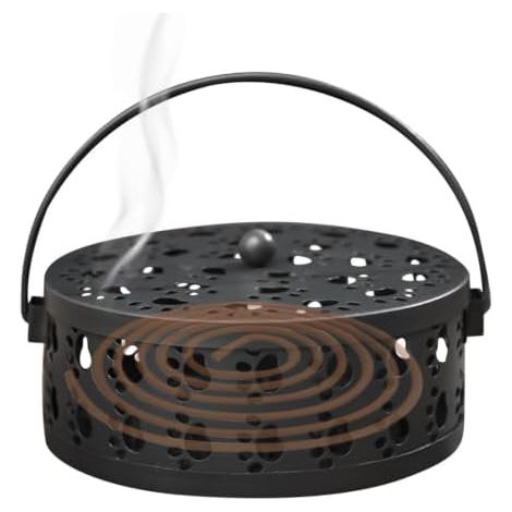 Porte-encens d'extérieur en forme de griffe de chat, support résistant à la chaleur Brûleur d'encens portable en métal antidérapant pour le camping, la maison, la chambre, la table, la terrasse, le s (1/5)