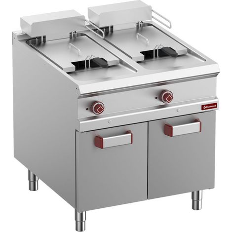 Friteuse électrique 2x18 litres sur meuble - Diamond