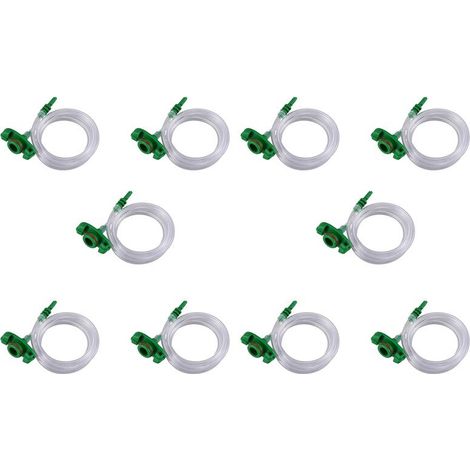 Adattatore per siringa dosatrice di colla con tubo di plastica trasparente da 30 a 50 cc (10 x 30-50 cc).