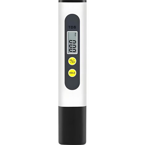 TDS-mètre, testeur d'eau numérique avec plage de mesure de 0 à 9990 ppm, portable pour l'aquaculture, les piscines et le test de l'eau du robinet. (1/4)