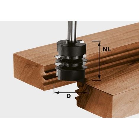 Festool – Fraise à abouter 8mm pour défonceuse – Coupe nette pour bois massif – SKU 491034 (1/2)
