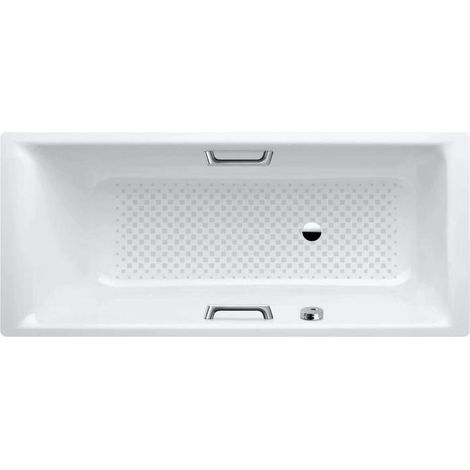 Kaldewei Ambiente - Vasca da bagno Puro Star 686, 160x70 cm, fori per maniglie, antiscivolo a tutta larghezza, bianco 258634010001 (1/2)