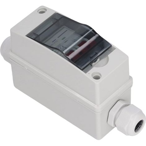 PV Solar Disconnect Switch IP65 Waterproof Photovoltaic Circuit Isolator RV Circuit Breaker Housing DC500V Miniature DC Circuit Protector for Panel (1/5)