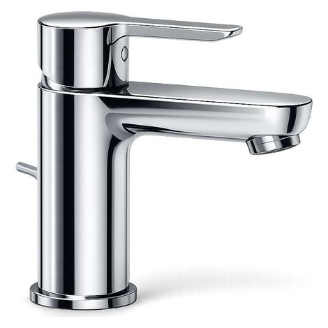 Mitigeur lavabo Ancoswing taille S avec tirette et vidage laiton - Anconetti - Chromé