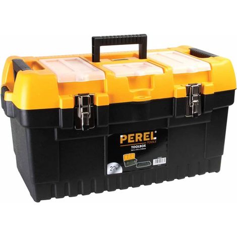 Perel OM22M pieza pequeña y caja de herramientas Negro, Amarillo (1/3)