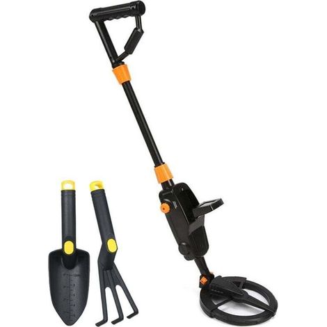 Détecteur de métaux souterrain Gold Digger Treasure Hunter Outil de recherche de trésors avec pelle à sable et support pour enfants (avec pelle et support),de (1/4)