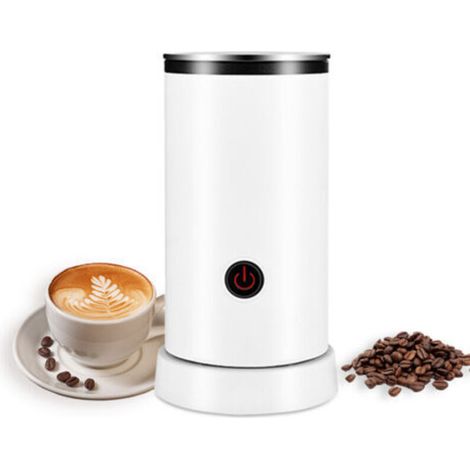 Electric Milk Frother 4-in-1 600W 240ml/8.12oz Hot and Cold Milk Foamer Silent Operation Anti Slip Stainless Steel Milk Steamer for Latte Cappuccinos Macchiato Hot Chocolate Milk (1/4)